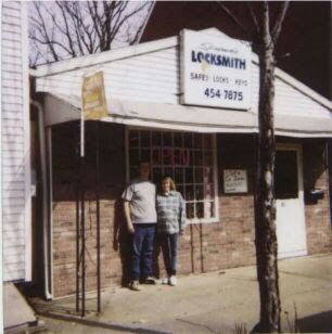 Sprouse's Locksmith Phillipsburg, NJ storefront in 1997