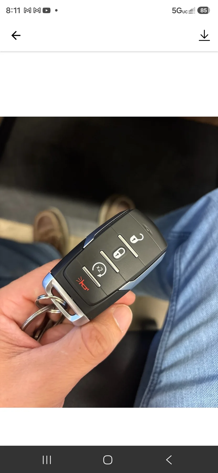 Recent vehicle key fob job